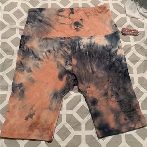 BNWT Tie Dye Biker Shorts